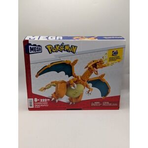 Mega Pokemon Charizard Building Set 222 Pieces GWY77 with Poke Ball Pin New